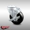Service Caster 4 Inch SS Hard Rubber Wheel Swivel Bolt Hole Caster with Brake SCC-SSBH20S414-HRS-TLB - alternate 1